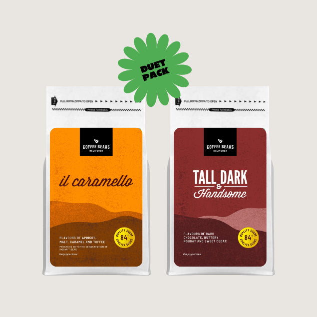 Chocolate & Caramel Duet Coffee Pack